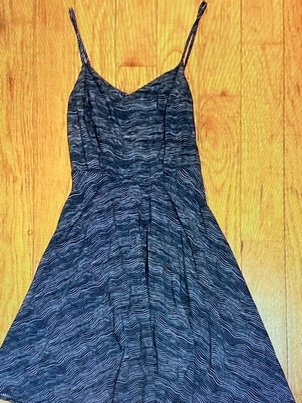 Old Navy Navy Striped Spaghetti-Strap Mini Dress